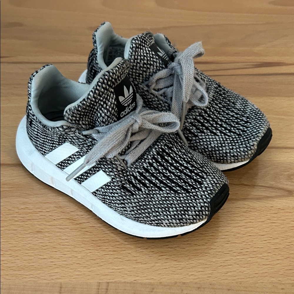 Adidas Black and White Toddler Sneakers
